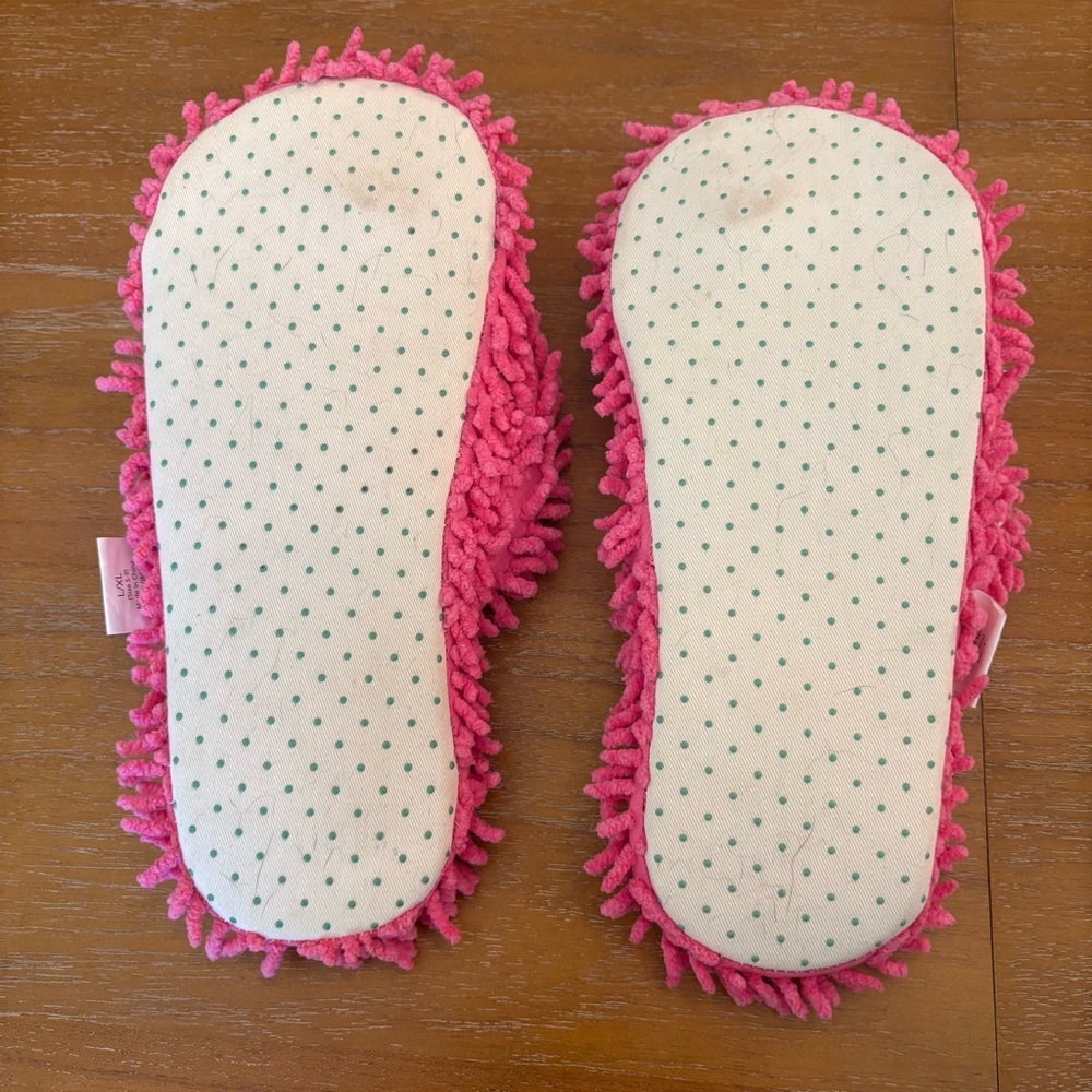 Lazy One Pink Mop-Sole Slipper Sandals Horses In Cowboy Cowgirl Boots Hot Pink - Picture 6 of 6